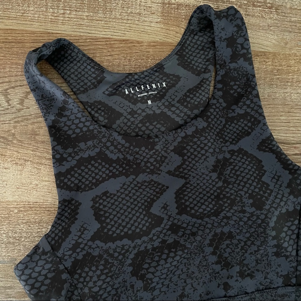 All Fenix Indie Python-Print Racerback Sports Bra - image 3